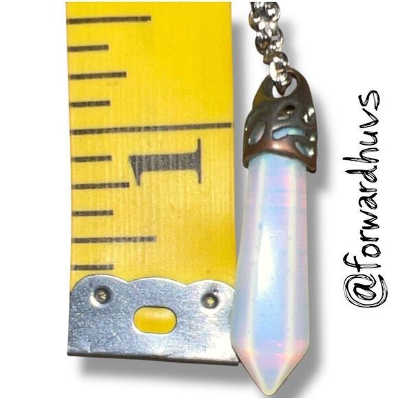 Bundle Sale 3 for $15 | Iridescent Crystal Point Pendant Necklace - Picture 6 of 7